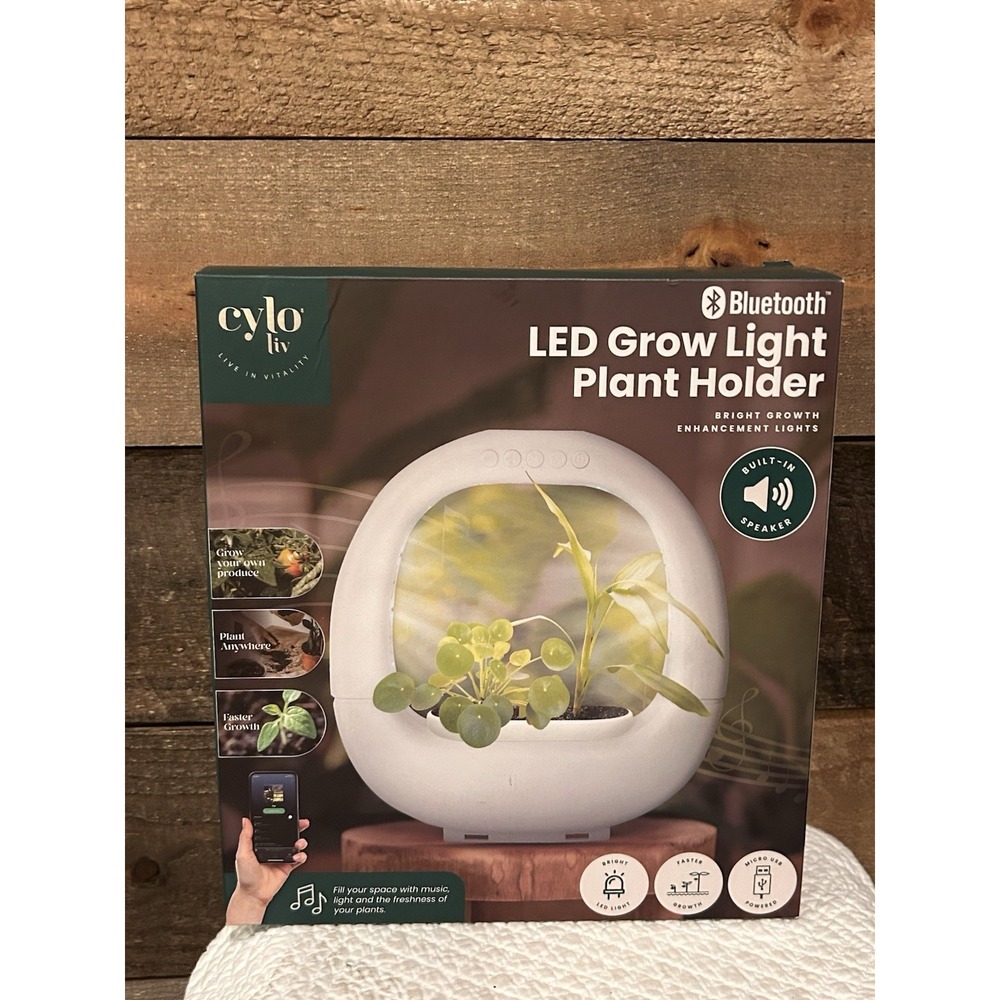 LED‎ Grow Light Plant Holder With Built-in Bluetooth Speaker